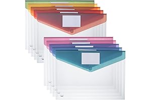 Mr. Pen Sobre de Plástico con Cierre a Presión para Almacenar Documentos