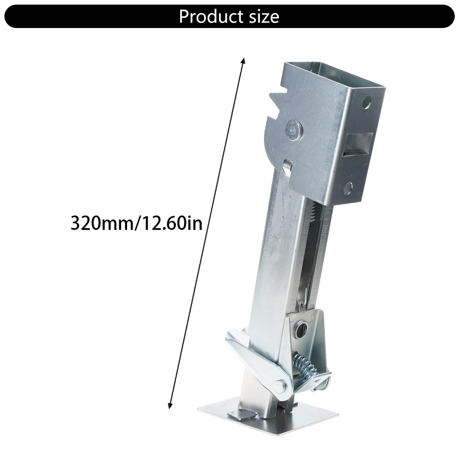 3 patas plegables para autocaravana, robusto, ajustable de 12 a 18 pulgadas, estabilizador para remolque, pata estabilizadora de acero galvanizado