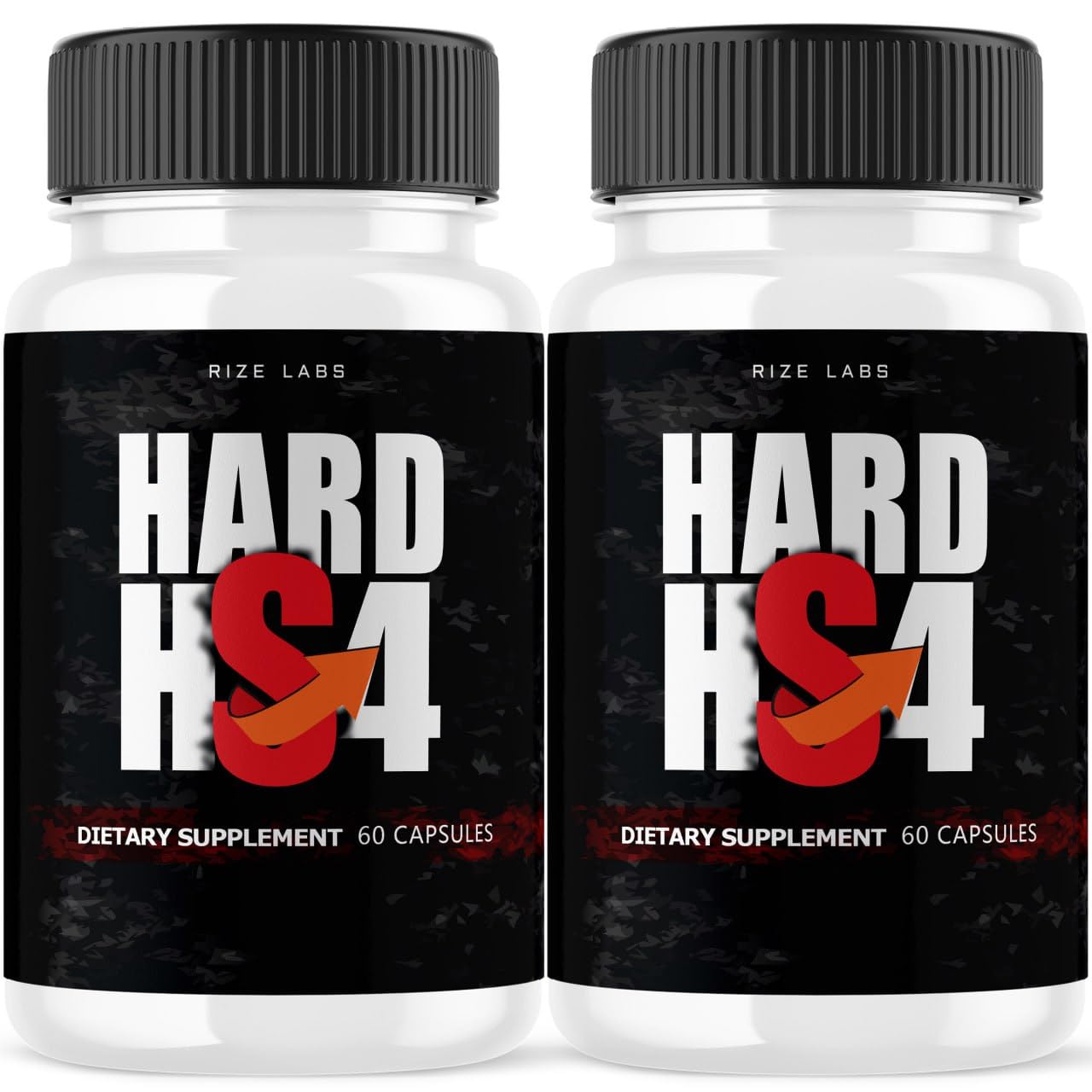 (2 Pack) Hard HS4 Capsules, Hard HS4 for Men's Health, Hard HS4 Extra Strength Pills, Hard HS4 Male Support for Overall Performance, Hard HS4 Maximum Formula Reviews, Pastillas (120 Capsules)