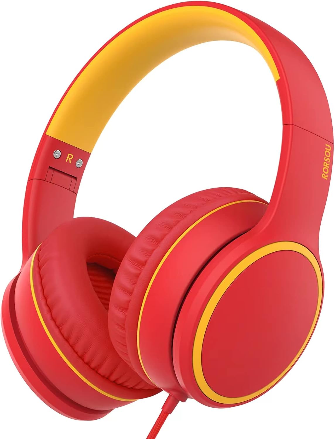 RORSOU R10 OnEar Headphones with Microphone, Lightweight