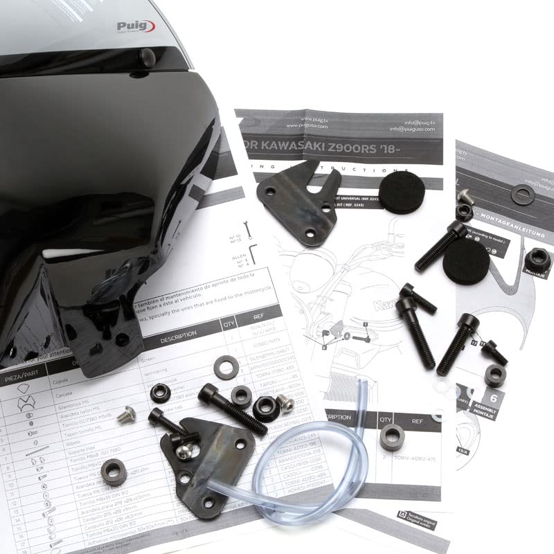 Amazon | Puig 024NH WINDSHIELD VISION [SMOKE] Z900RS SE (22