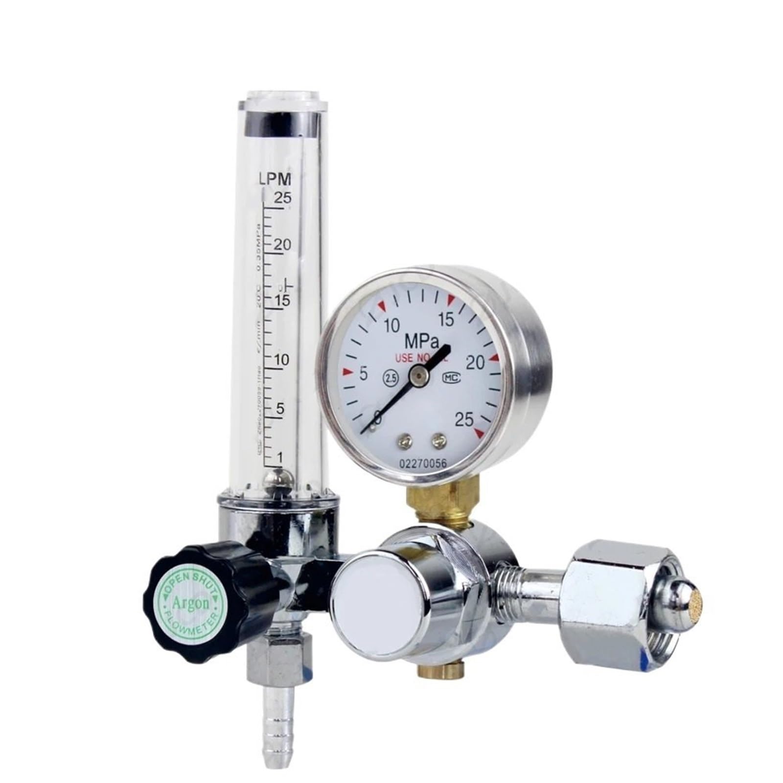 Manometr 0-30MPA Regulator argonu CO2 MIG TIG Przepływomierz Regulator gazu Miernik przepływu Manometr do spawania Reduktor ciśnienia Regulator (AR-193)