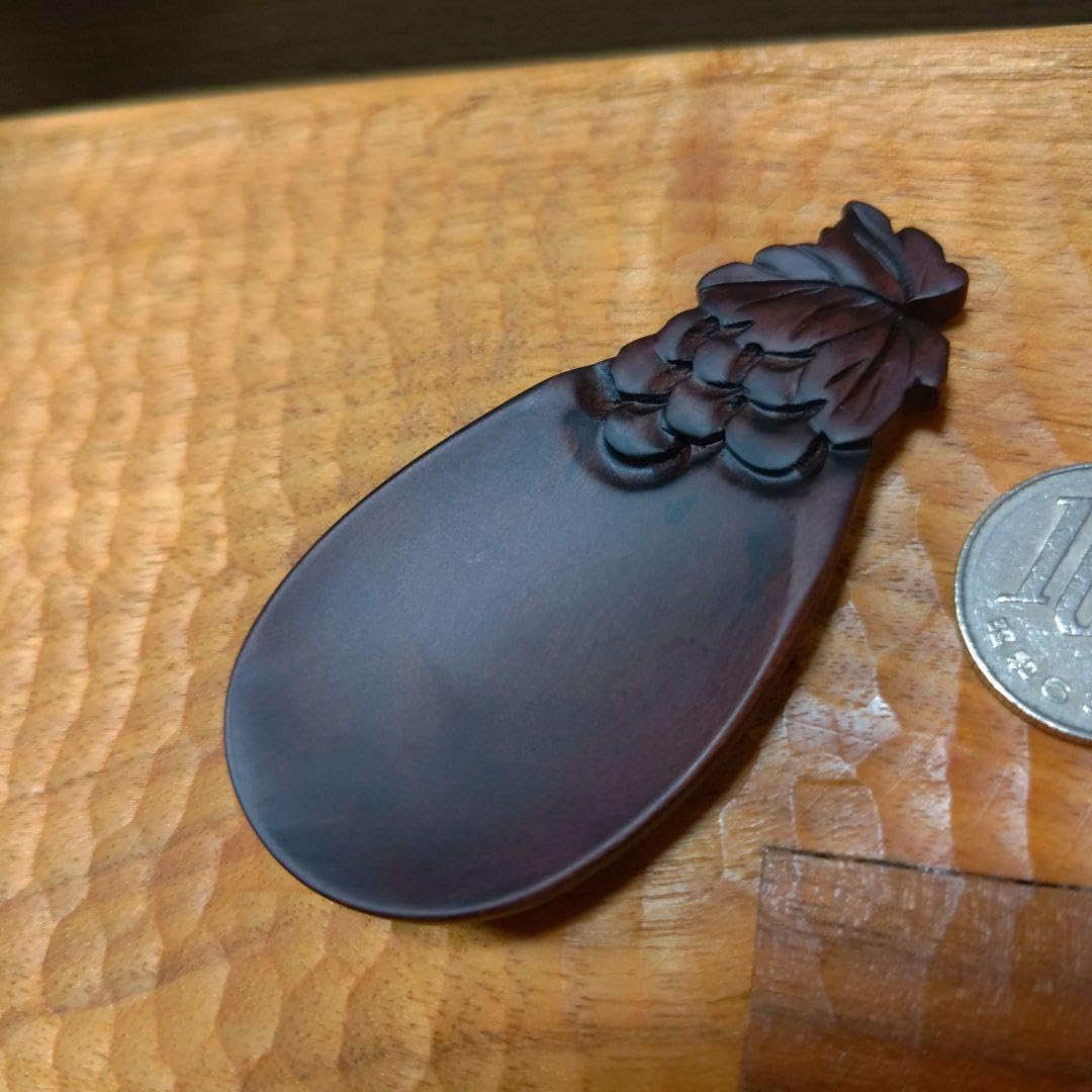 宝物コレクション軽井沢彫天然木彫刻アート工芸品靴べら葡萄ぶどう