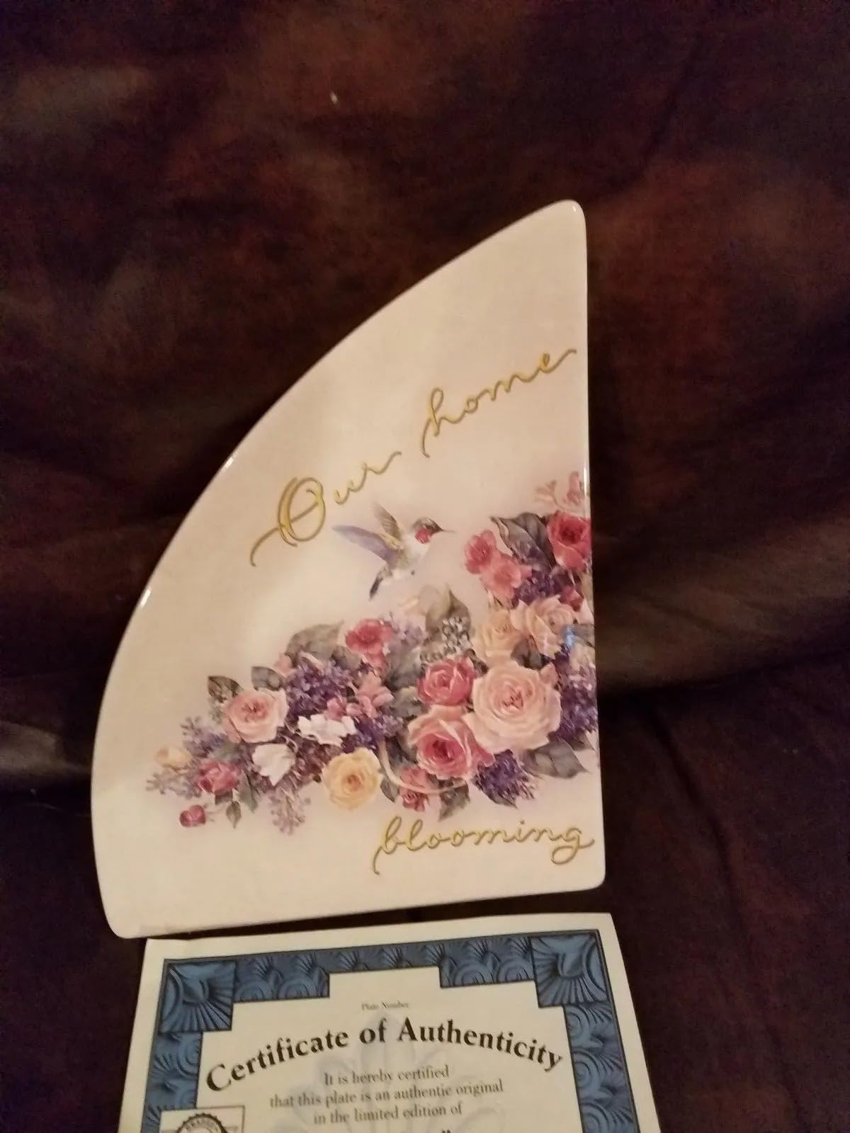 Generic Lena Liu's COLLLECTORS PLATE ""Bless Our Home"" Bradford Exchange 8 IN, Medium