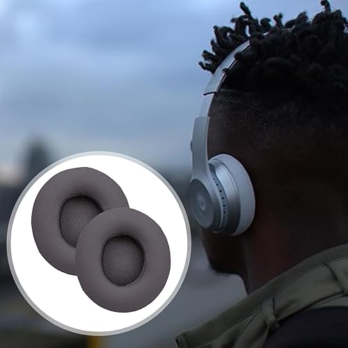 Miniatura 8 de Solo3 Almohadillas de repuesto para los oídos, almohadillas compatibles con auriculares inalámbricos Beats Solo 2 y Solo 3, almohadillas Solo2 Solo3
