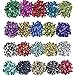 Produktbild Shappy Lose Pailletten Bulk Cup Pailletten schillernden Flitter für DIY Kunsthandwerk Making, 6 mm, 100 Gramm (20 Farben)