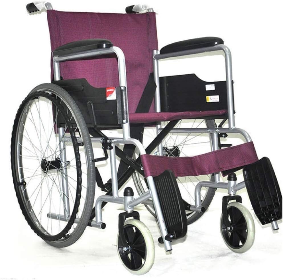 Wózek Inwalidzki - Rozmiar; 88X94.5X62.5Cm， Lekki Stalowy Wózek Inwalidzki Transportowy， Stałe Pełneiona