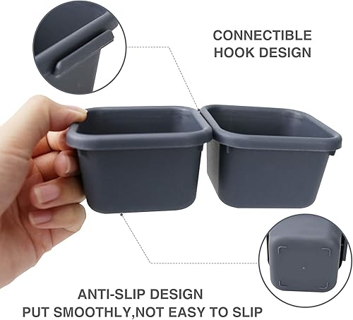 Miniatura 19 de KeFanta Paquete de 32 organizadores de cajones de escritorio, bandeja organizadora de cajones poco profundos, separadores, contenedores de Paquete