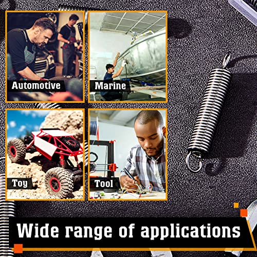 10 Pcs Sp 9600 Extension Spring 1/4 Inch X 1-1/2 Inch Spring Extension 0.035 Inch Stainless Steel Mechanical Extension Compression Springs Steel Construction #TOP5