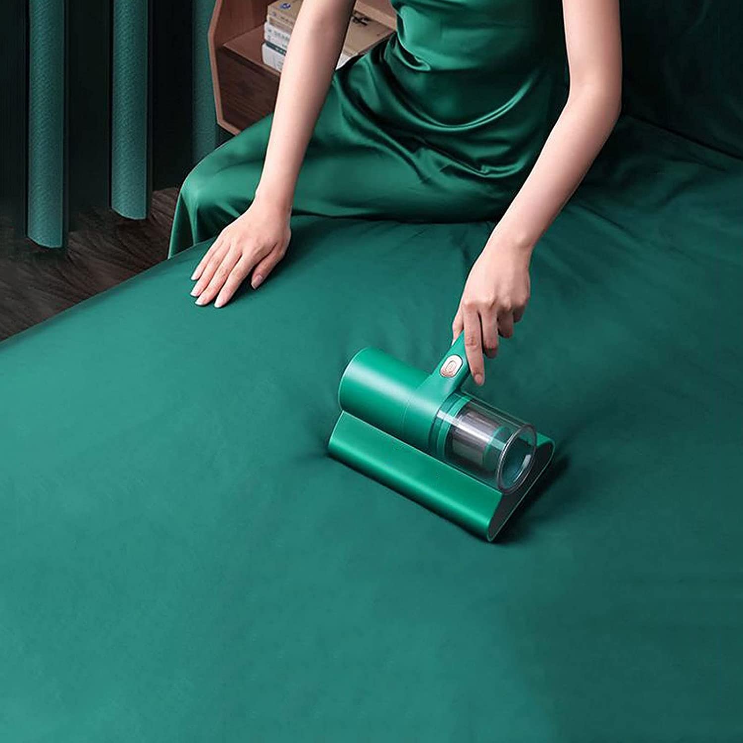 Instrumento de eliminación de ácaros portátil aspiradora de Mano para Camas, Almohadas, sofás de Tela y Equipo de eliminación de alfombras para Hotel, Familia