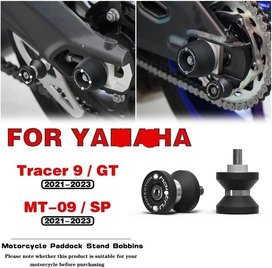 Sliders Axle for Yam&aha MT-09 SP Tracer 9 GT 2021 2022 2023 Motorcycle Paddock Stands arm Stand Screws Rear Swingarm Spools Slider Protector