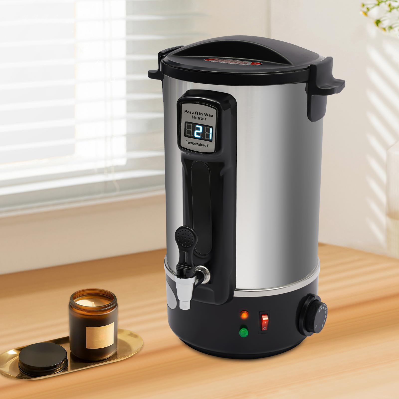 Cutycaty Fondeur de cire pour bougies - 8 L/10 L/12 L/15 l - 1800 W
