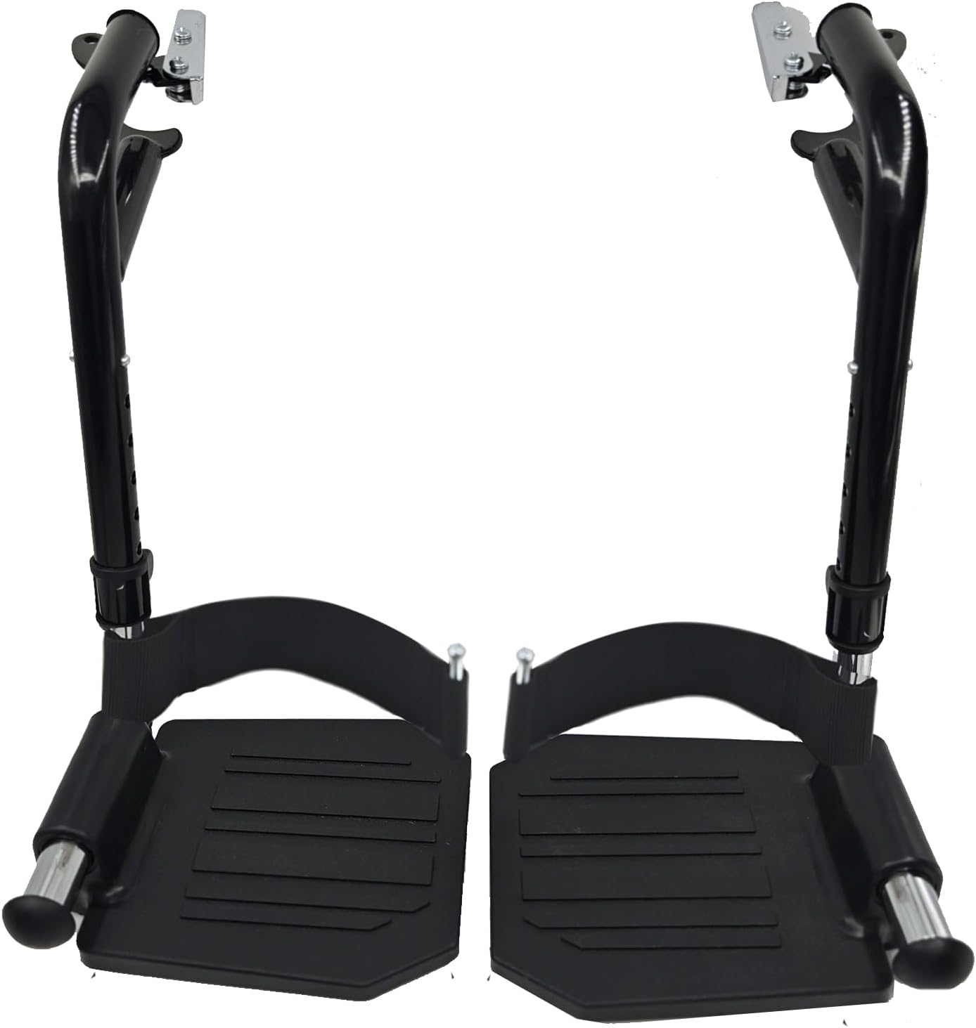 YZRYXHWL Wheelchair Elevating Leg Rests?Wheelchair Legrest Assembly?Padded Calf Pads?Universal Wheelchair Replacement Parts?Black?1 Pair?(Black)