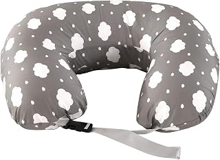 Stillkissen, Stillkissen Stützkissen für Mutter und Baby, Pregnancy Pillow mit 100% Baumwollbezug, Verstellbarer Taillengurt (Extra Groß, Wolken)