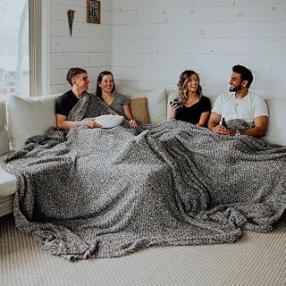 Big Blanket Co Premier Plush Black Heather | Ultra-Plush Fluffy Blanket | 100 Square Feet | Breathable, Microfiber Blanket That Wraps You in Cloud-Like Comfort | Blankets That Redefine King-Size