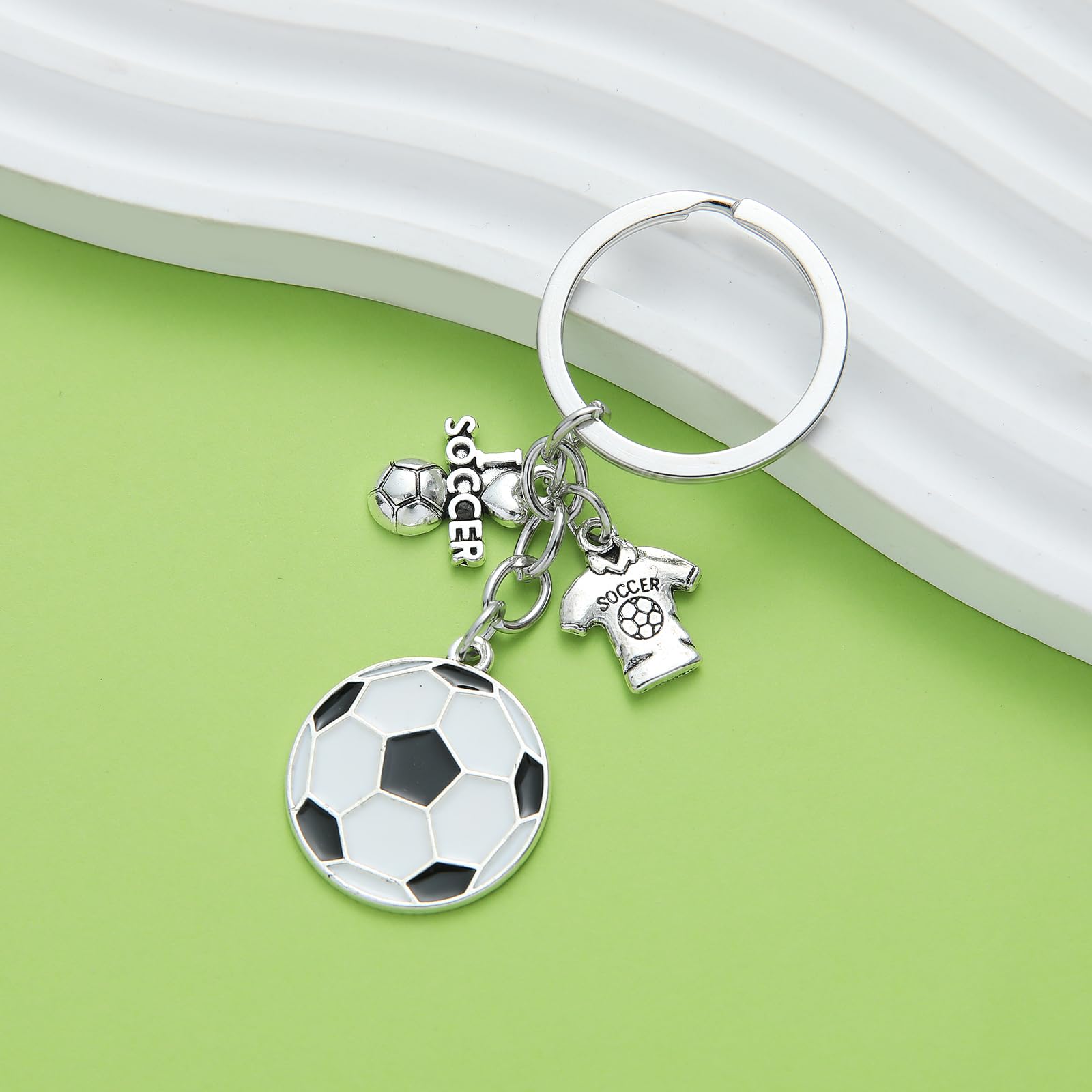 Soccer Ball Key Ring, Soccer Key Ring - Kleine sportbal Key Chain