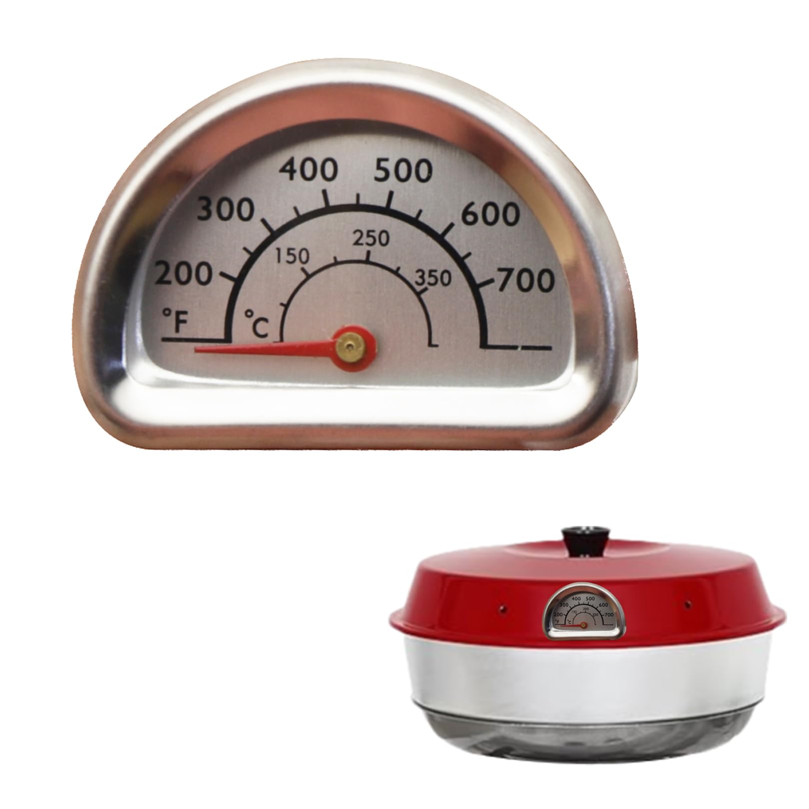 Mesure Température Cuisson 400°C Thermomètre Four Compatible Omnia - Sonde 7 Cm En Inox, Plage 0°C à 400°C Pour Barbecue, Fumoir Et Casseroles Thermomètre Cuisine 0-400°C