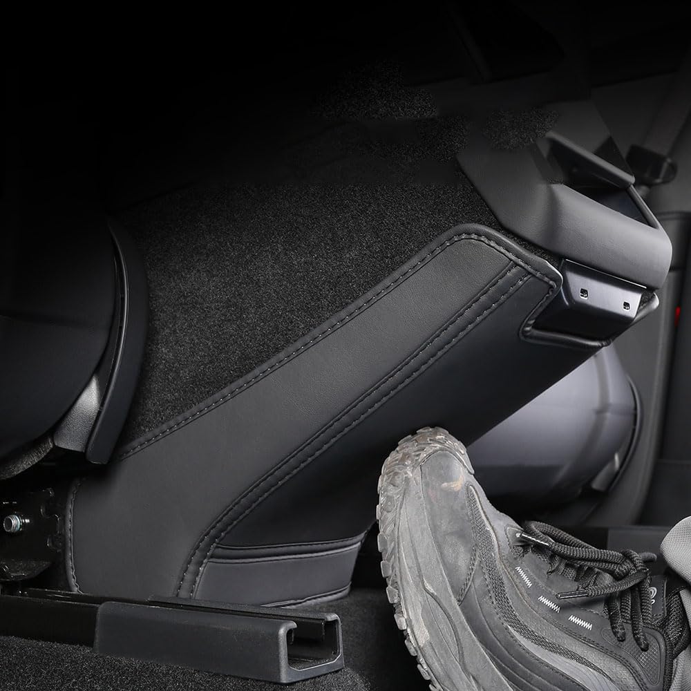 Central Control Protective for Tesla Model 3 Highland 2024-2026 Model Y Juniper 2025-2026 Leather Side Defense Kick Pad Foot Pad Anti-Dirty Foot Mat (Model Y 2025-2026 Central Anti-Dirty pad)
