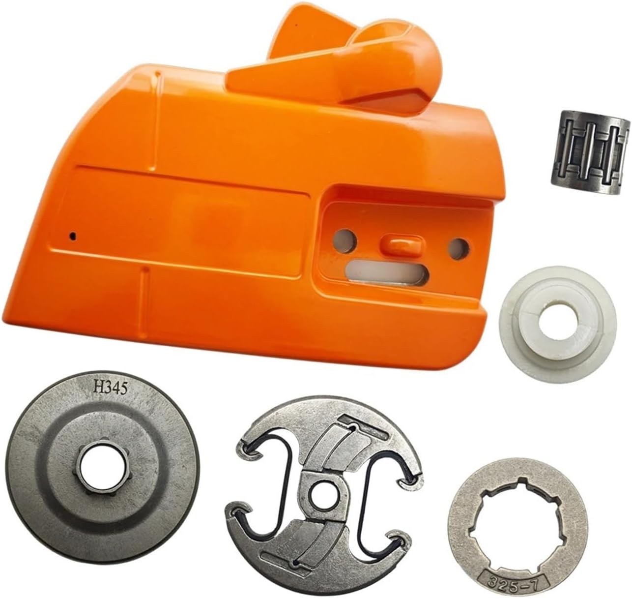 Chain Brake Clutch Sprocket Side Cover Drum Worm Gear Kit Fit For 340 345 350 Chainsaw Spare Tool Part