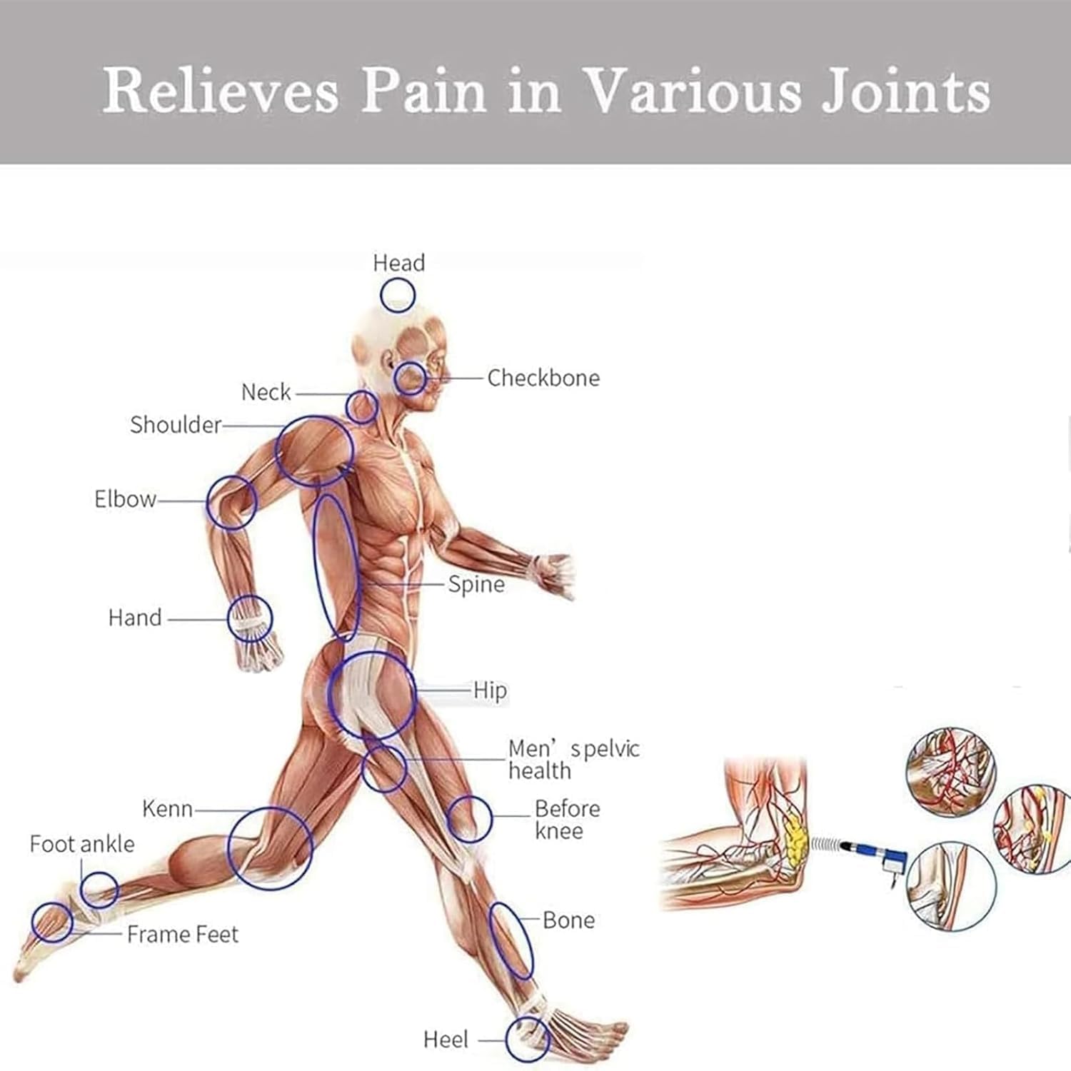 Strumento di regolazione chiropratica, massaggiatore per terapia a onde d'urto con 11 teste, 9 livelli di frequenza e 20-180 MJ di energia, rilassamento muscolare e miglioramento della salute