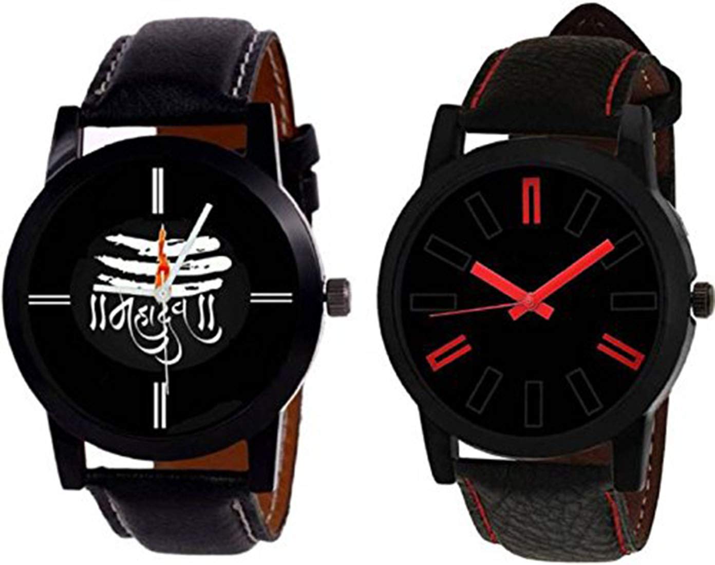 Acnos® Premium Black Dial 2 Analogue Watches for Men Pack of 2(MAHADEV-LR) (B07KX1L1RC) Amazon Price History, Amazon Price Tracker