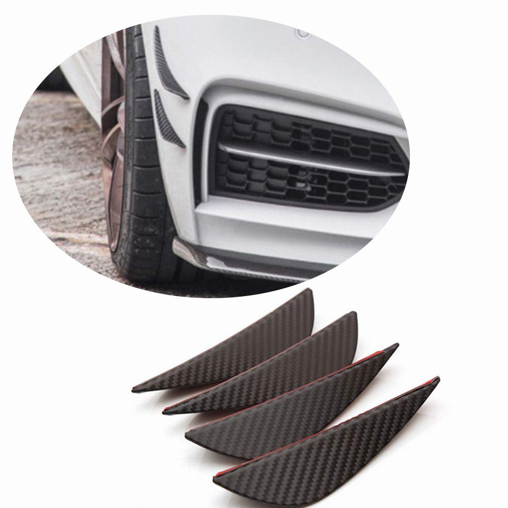 Racing Ajuste Universal Aletas del Parachoques Delantero Canards Spoiler Splitter Difusor Adornos