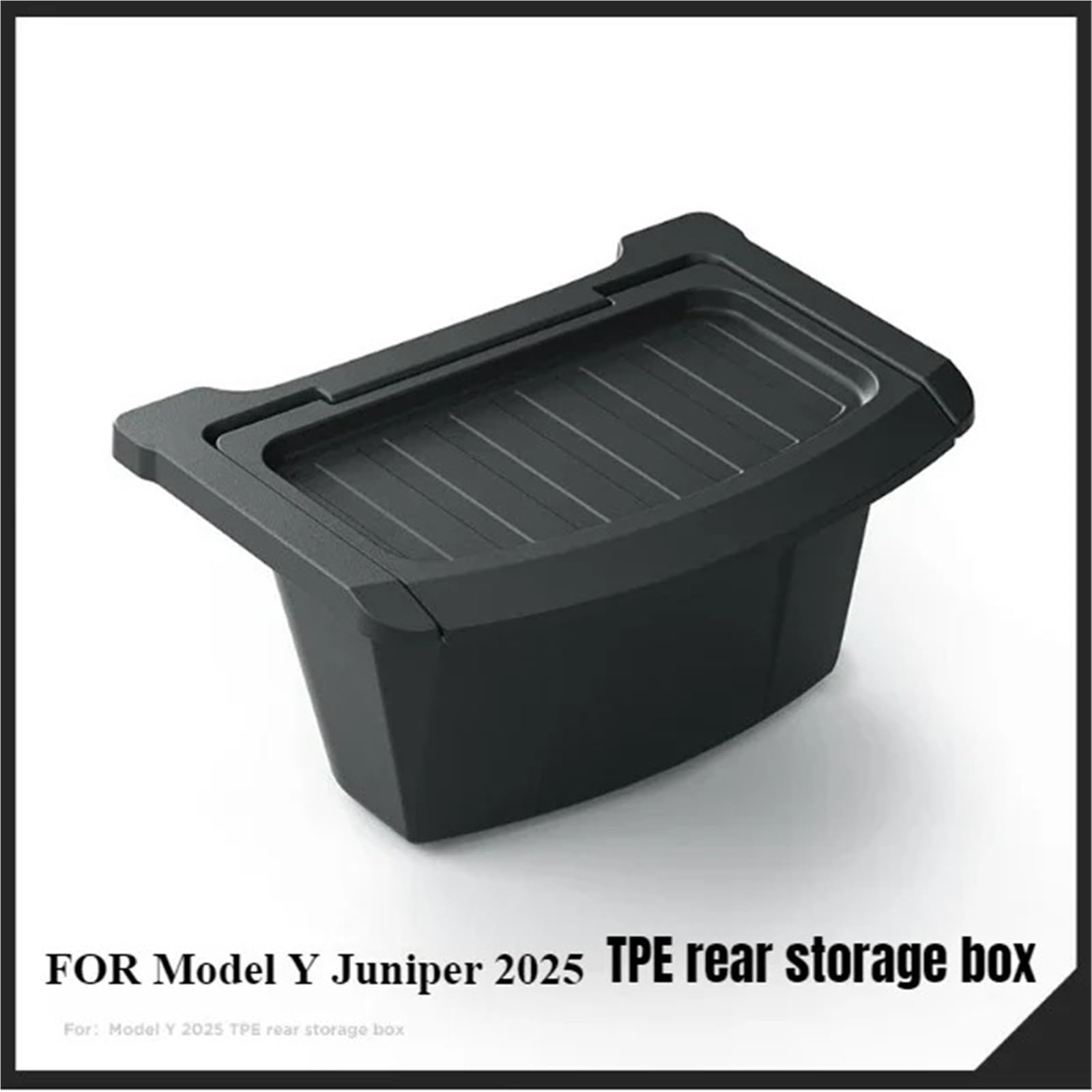 Apoyabrazos para coche Para Tesla Model Y Asientos Traseros Consola Central Caja Almacenamiento Piso TPE(Type B)