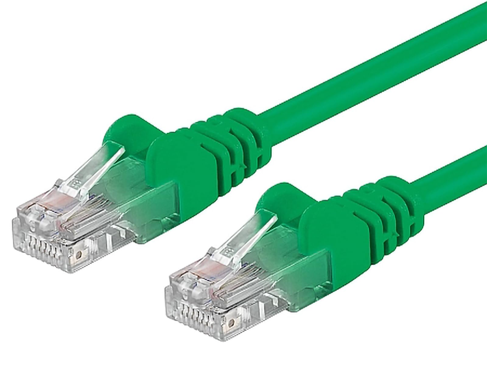 PremiumCord Network Cable, Ethernet, LAN & Patch Cable CAT5e, UTP, Fast Flexible & Robust RJ45 Cable 1Gbit/S, AWG 26/7, Copper Cable 100% Cu, Green, 2 m