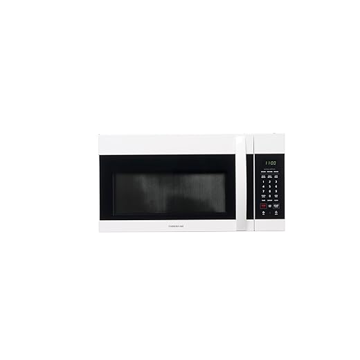 Farberware 1.7 Cu. Ft. Over-The-Range Microwave Oven – 1000 Watts Power, Auto Cook Settings, Defrost, Easy Clean and Child Safety Lock-White
