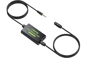 LiNKFOR 3.5mm to SPDIF Converter for Easy Optical 
Audio Output to Headphone Jack