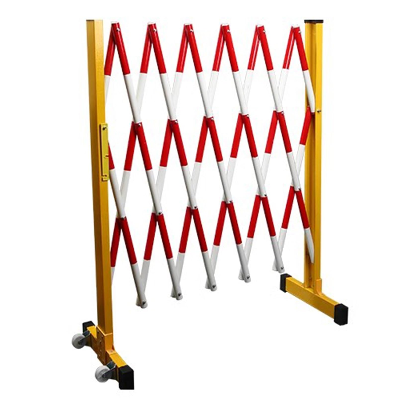 WQPMNYG Security Barrier,Portable Expandable Traffic Barrier Fence - Retractable Industrial Gate for School, Hospital, Pedestrian Safety, Airport, Road Privacy Screen - Easy to Move (1.2m x 6m/3.9f