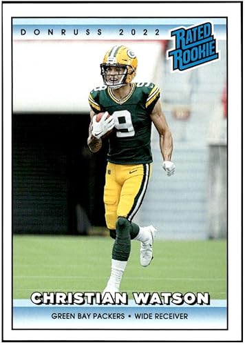 CHRISTIAN WATSON RC 2022 Panini Instant Rated ROOKIE Retro #RR12 Packers NM+-MT+ NFL Football