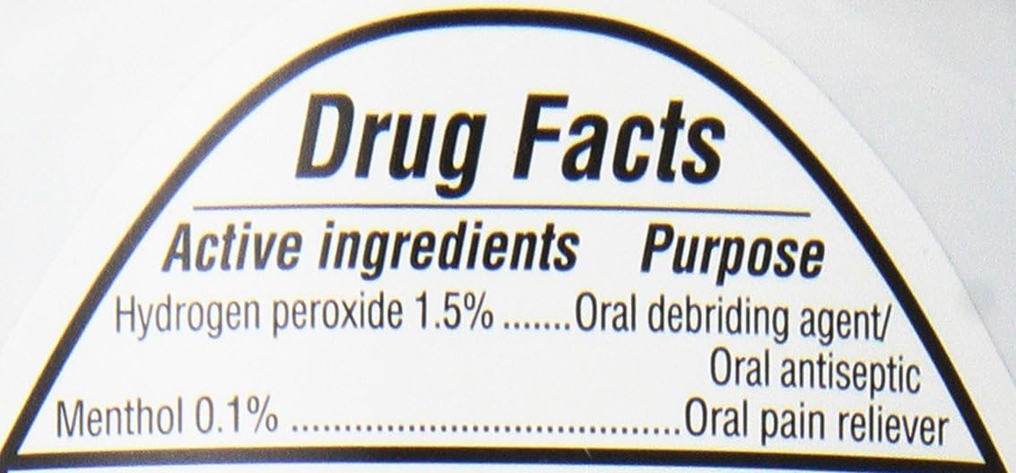 Orajel Antiseptic Mouth Sore Rinse 16 oz (Pack of 4)