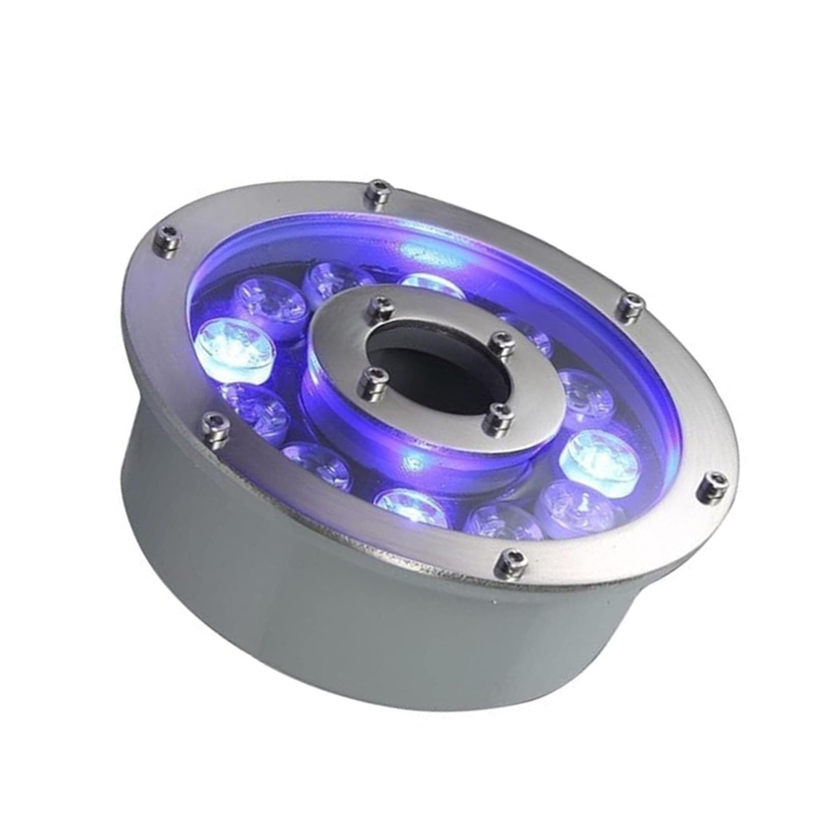 Focos Suelo Led Exterior - Luces Subacuáticas, Foco De Piscina Impermeable IP68, Cambio De Color RGB, Proyector De Estanque Submarino, para Fuente Piscina Jardín Plaza Parque ( Color : Purple , Size :
