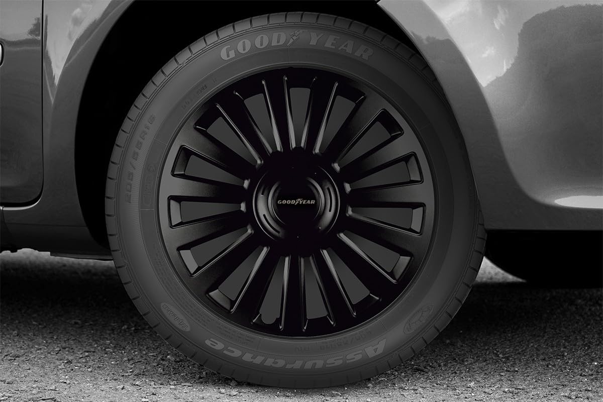 Set Di 4 Coprimozzi Goodyear GOD9068 - Nero, Taglia 15" | Per Cerchioni Auto - Foto 6
