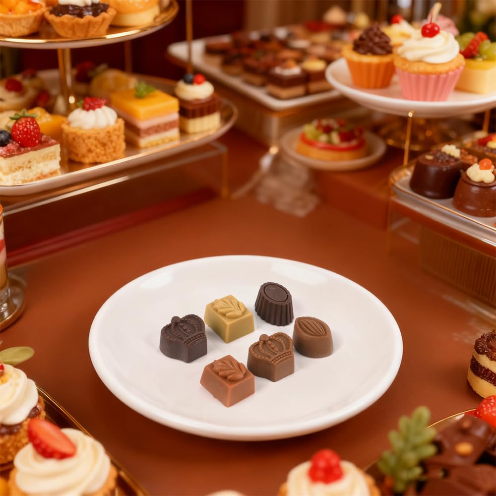 Fake Chocolates 24Pcs Simulation Chocolate Model Artificial Food for Home Kitchen Dessert Model Shop Decoration Window Display Props