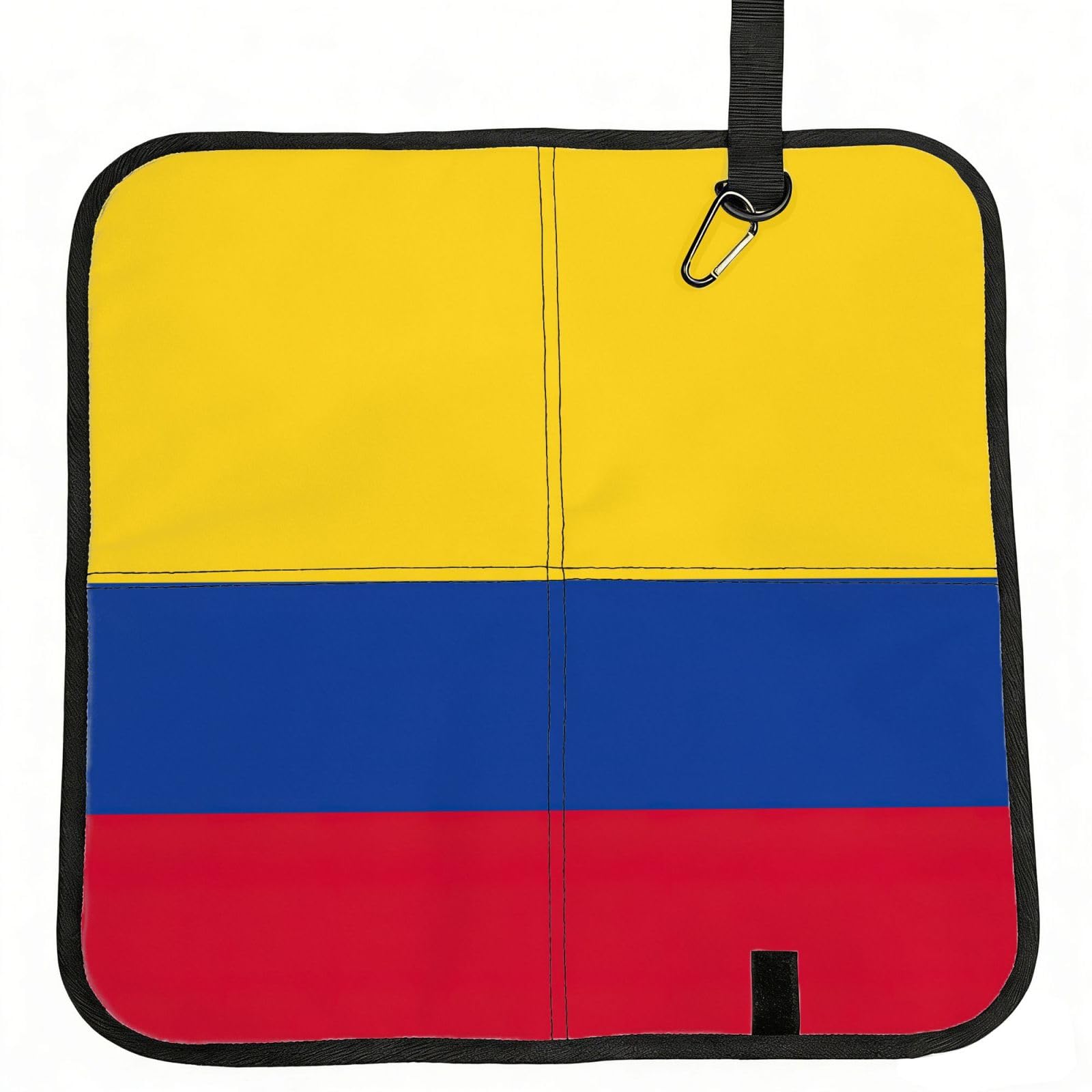 DIEzig Flag of Colombia Printed Compact Foldable Sitting Pad Oxford Base, Portable Cushion for Fishing Sports Events