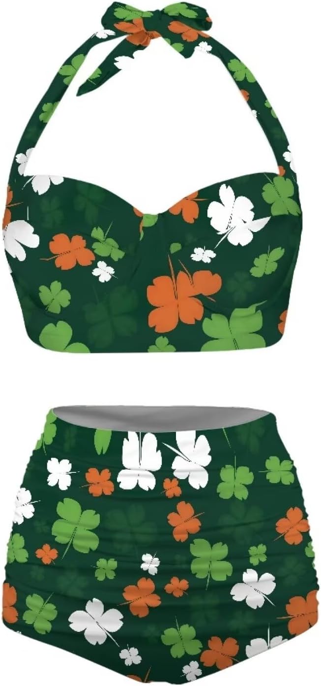 LedBack Hot Swimsuit for Women Halter Bikini Sets for Women Tankini Swimsuits for Women High Waisted Sexy Bikini 2 Piece Set