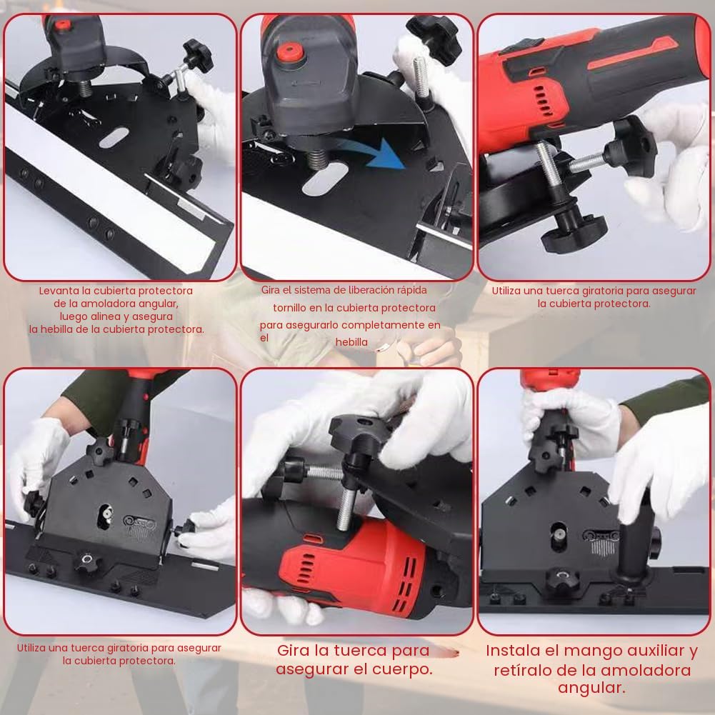 Cortador de ingletes para azulejos, cortador de 45 grados, para 115/125 mm