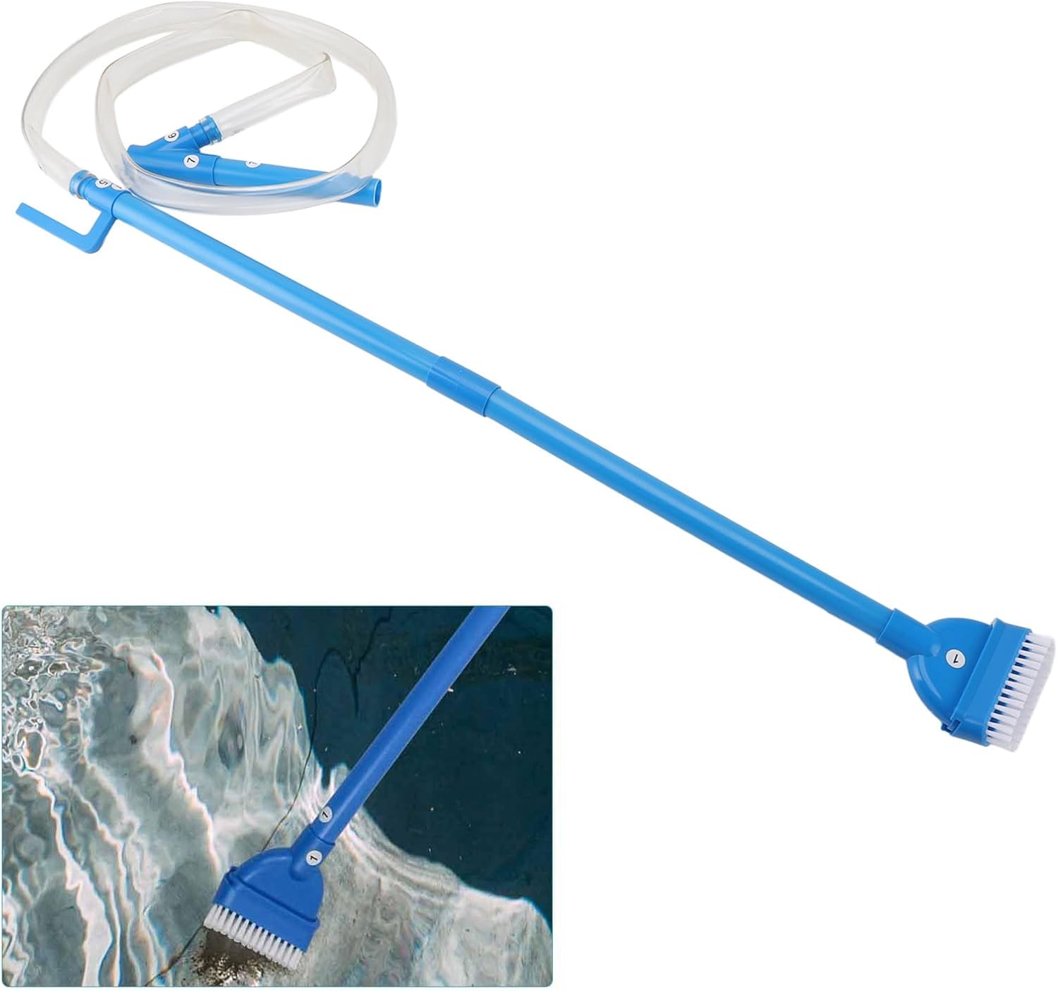 Cordless Pool Vacuum Cleaner Powerful Suction Handheld Underwater SPA Tub Floor Cleaner for Hot Tubs and Small Pools ABS Material Lightweight Design