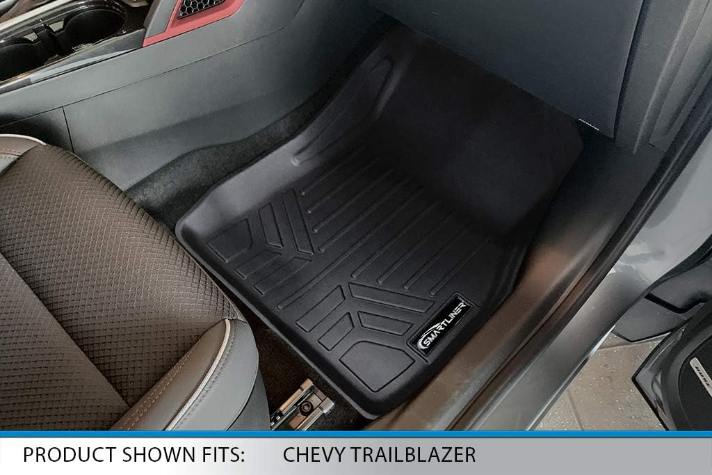 SMARTLINER Custom Fit Floor Mats & Cargo Liner Behind 2nd Row (Lower Deck) Set Compatible with 2021-2025 Chevrolet Trailblazer