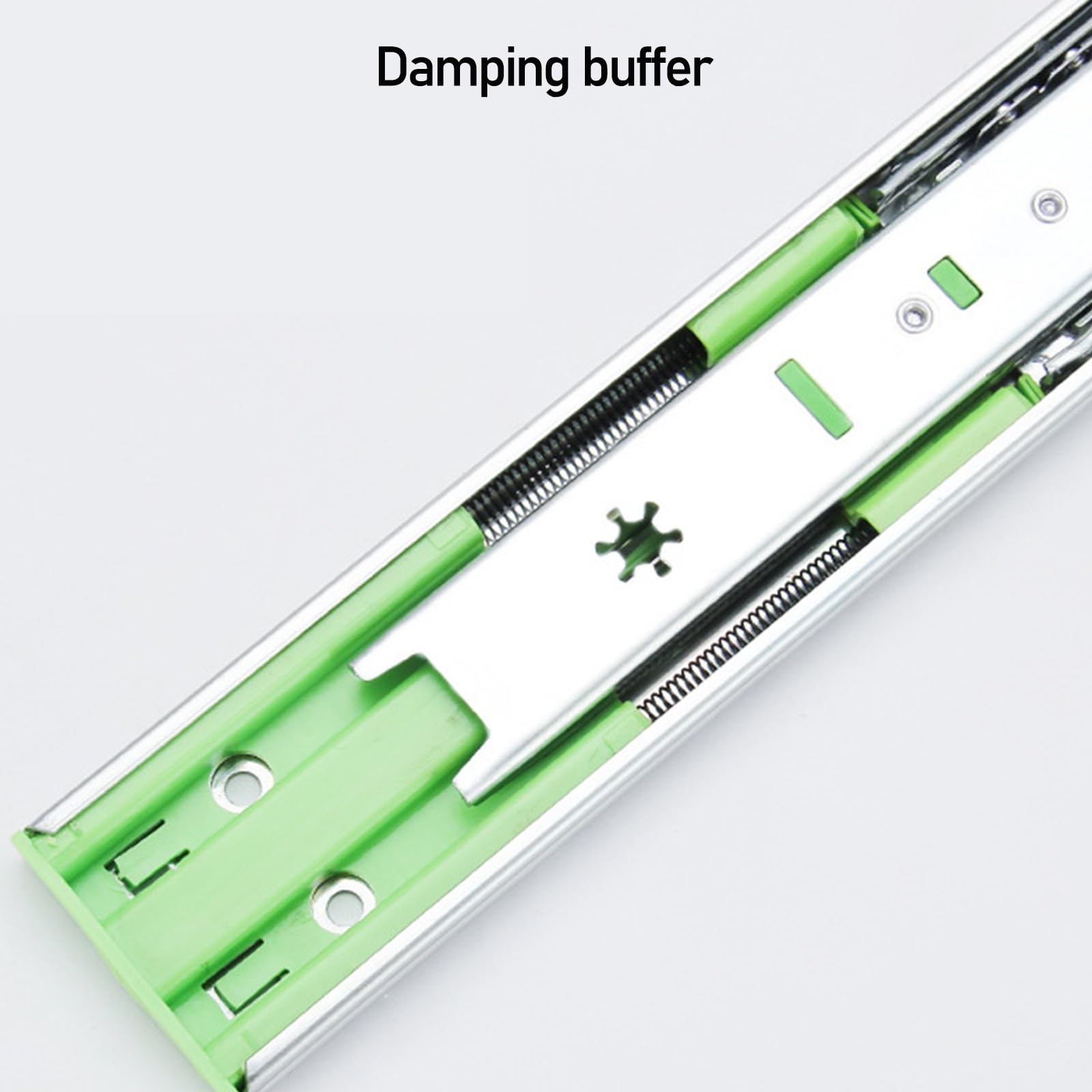 Binario in Acciaio ad Estrazione Totale for Carichi Pesanti - Guide per Cassetti con Chiusura Ammortizzata - Guide con Cuscinetti a Sfera - Guide Silenziose for Armadietti da Cucina - 1 Paio ( Size :