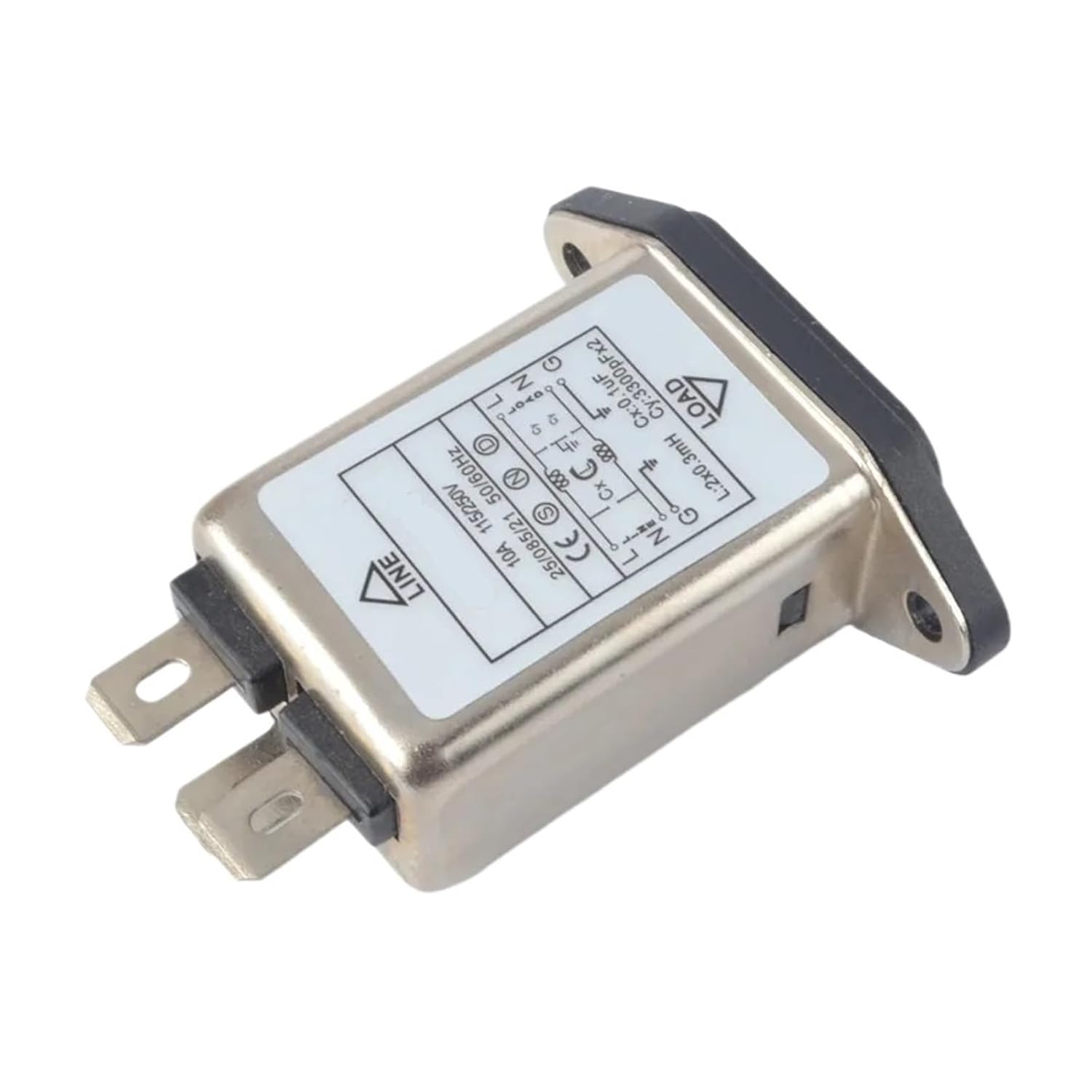 CW1D-10A-T 10A 125/250V Power Filter Connector IEC320 Socket