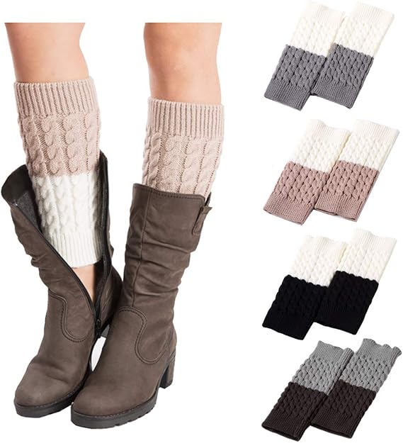 3Pairs Short Leg Warmers Boot Cuffs for 