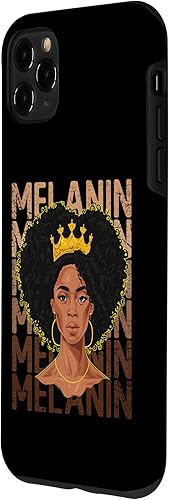 Miniatura 5 de Funda para iPhone 12 Pro Max Black Strong para mujer, color negro afro Love Melanina African Girl American