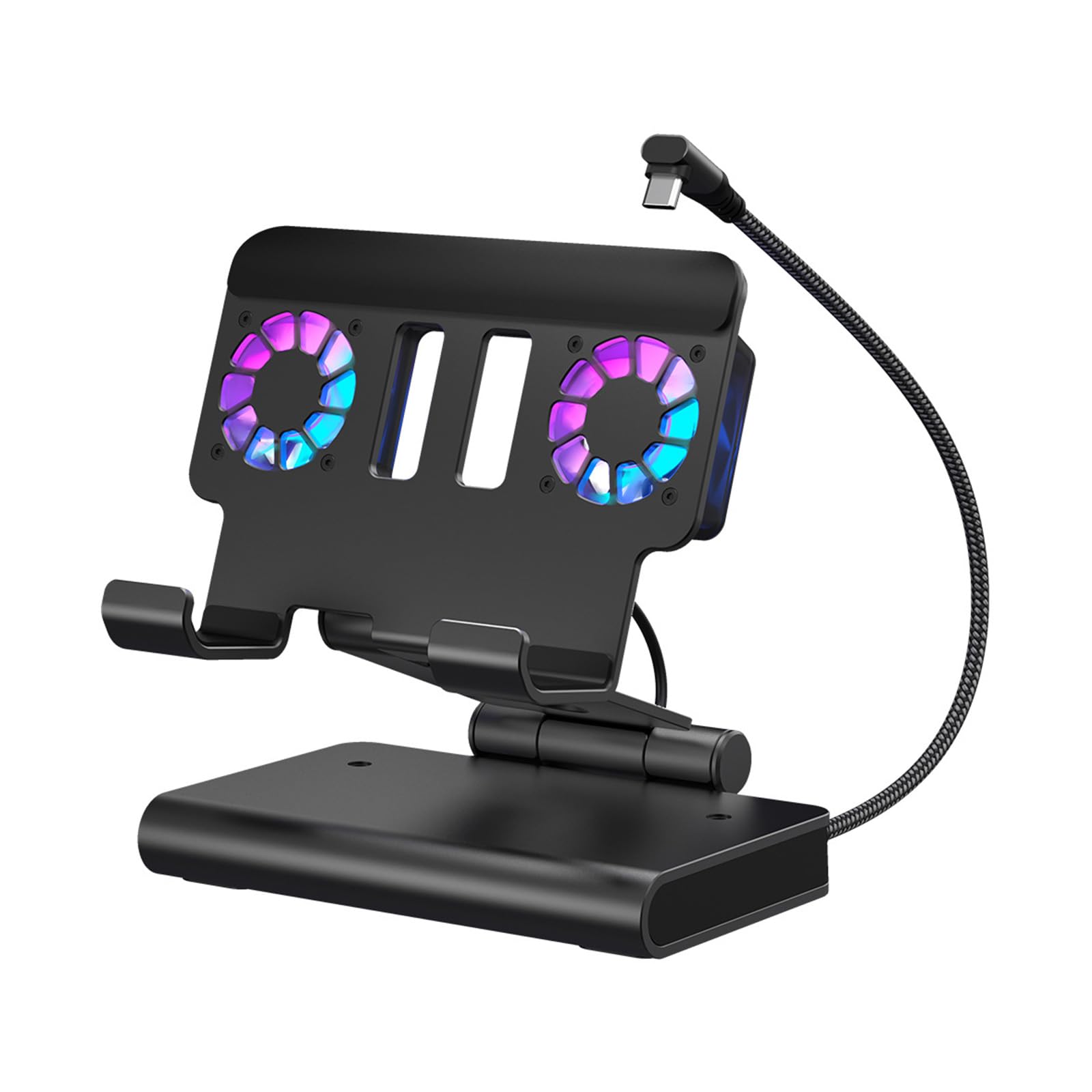 Multifunzione 6 in 1 Console di Gioco Docking Station Supporto di Raffreddamento con Doppia Ventola Porta Multipla Ricarica Rapida Console di Gioco Docking Station