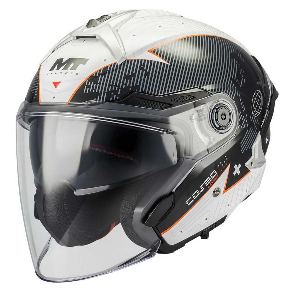 MT Helmets Cosmo SV – Casco Moto Jet Sport con Visor Solar Retráctil, Pantalla de Extracción Rápida Patentada, Interior Lavable y Preparado para Intercomunicador UCS | Homologado ECE 22.06 & DOT