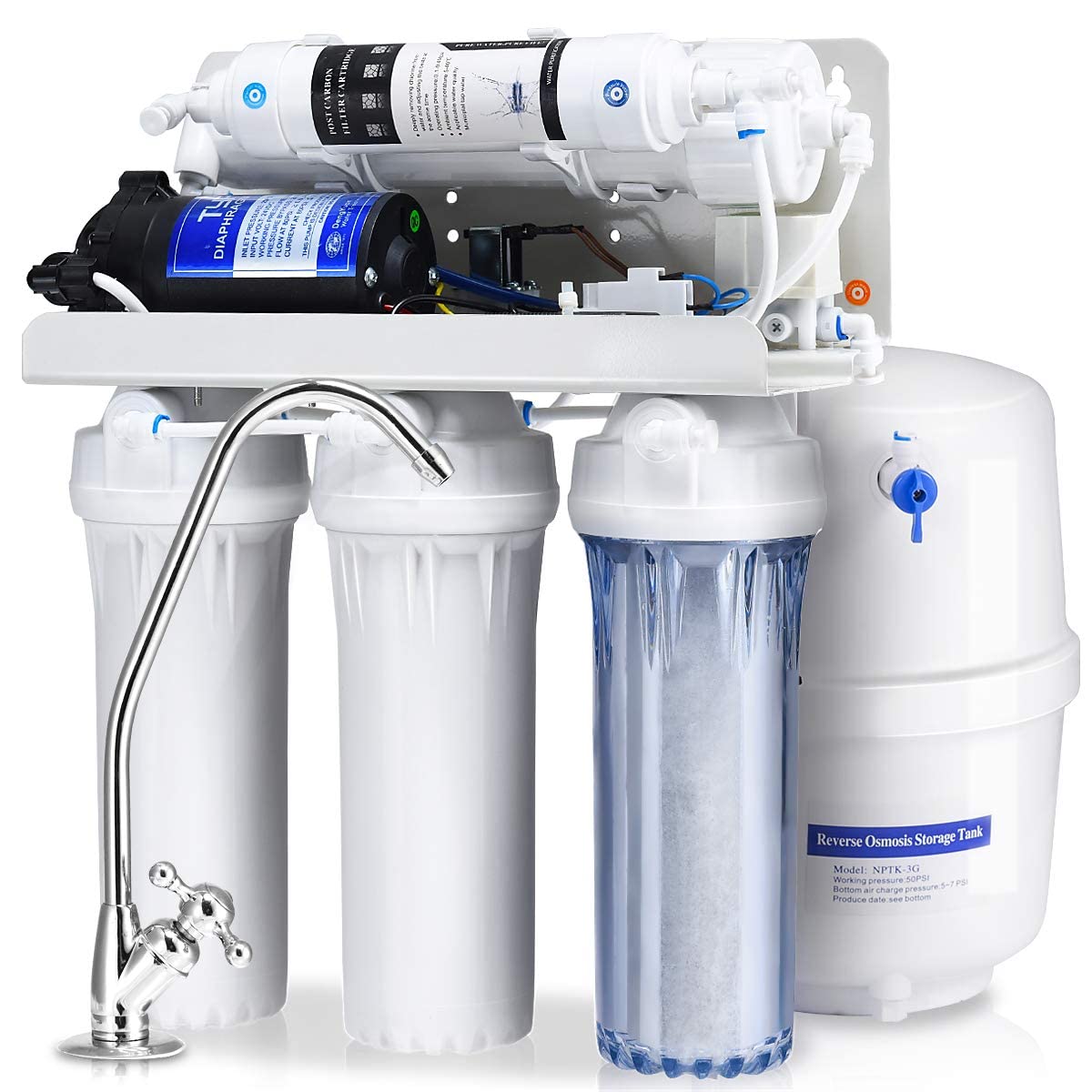 Goplus 5-Stage Ultra Safe Reverse Osmosis Drinking Water Filter