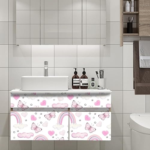 Miniatura 3 de Papel tapiz autoadhesivo de vinilo temporal, extraíble, impermeable, para dormitorio, habitación de niñas, 17.71 x 236.2 pulgadas