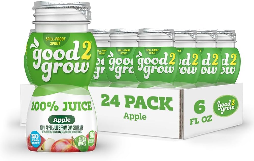 good2grow 100% Apple Juice for Kids, 6 fl oz, 24 Pack